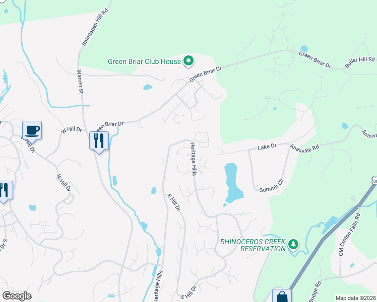 map of restaurants, bars, coffee shops, grocery stores, and more near 179 Heritage Hills in Westchester County