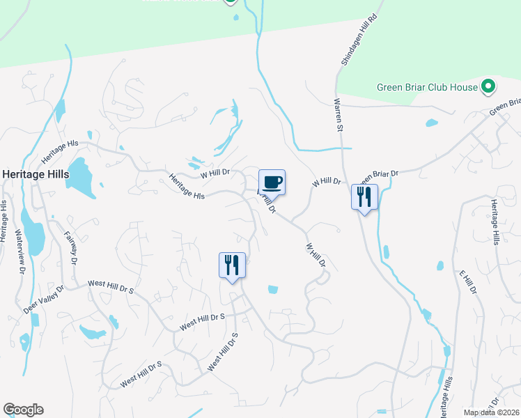 map of restaurants, bars, coffee shops, grocery stores, and more near 375 Heritage Hills in Westchester County