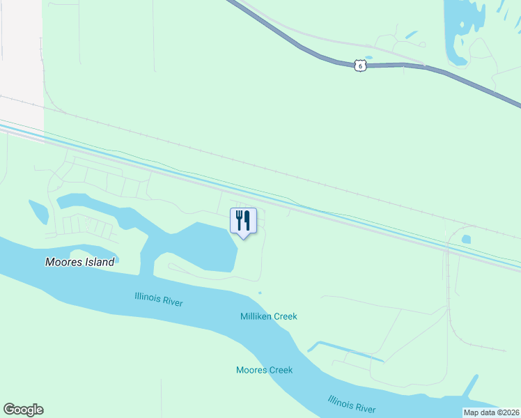 map of restaurants, bars, coffee shops, grocery stores, and more near 1972-1992 North 2753rd Road in Ottawa