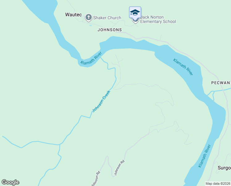 map of restaurants, bars, coffee shops, grocery stores, and more near 13065 Johnson Road in Orick