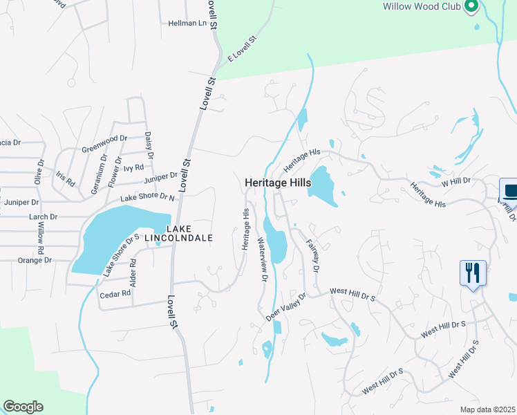map of restaurants, bars, coffee shops, grocery stores, and more near 690 Heritage Hills in Westchester County