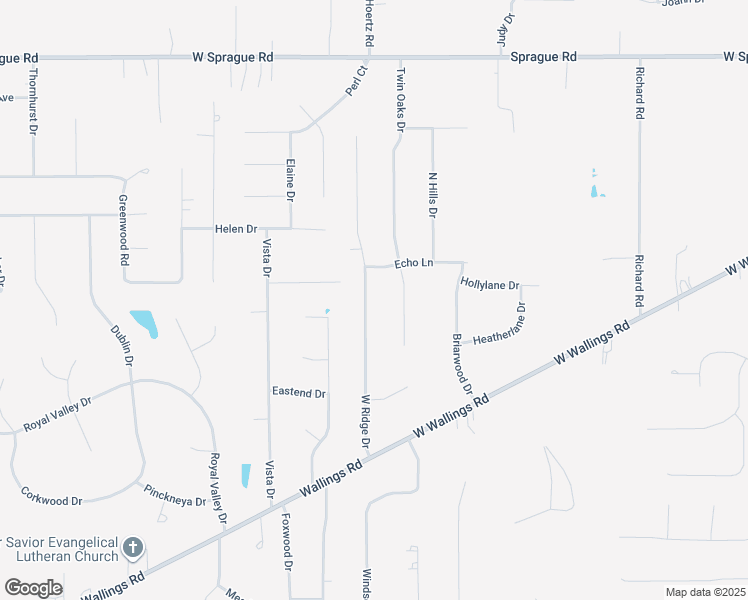 map of restaurants, bars, coffee shops, grocery stores, and more near 8115 West Ridge Drive in Broadview Heights