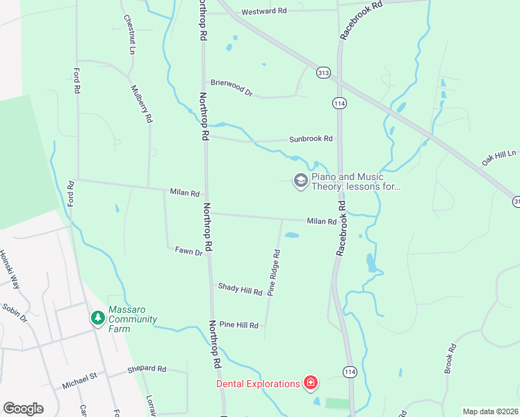 map of restaurants, bars, coffee shops, grocery stores, and more near 25 Milan Road in Woodbridge