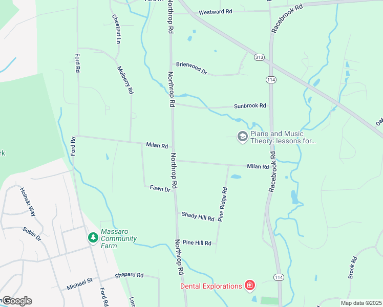 map of restaurants, bars, coffee shops, grocery stores, and more near 38 Milan Road in Woodbridge