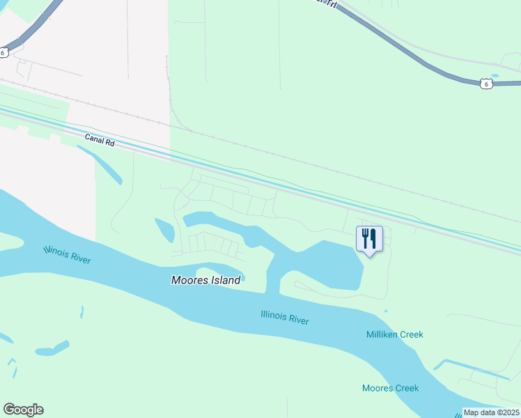 map of restaurants, bars, coffee shops, grocery stores, and more near Marina in Ottawa