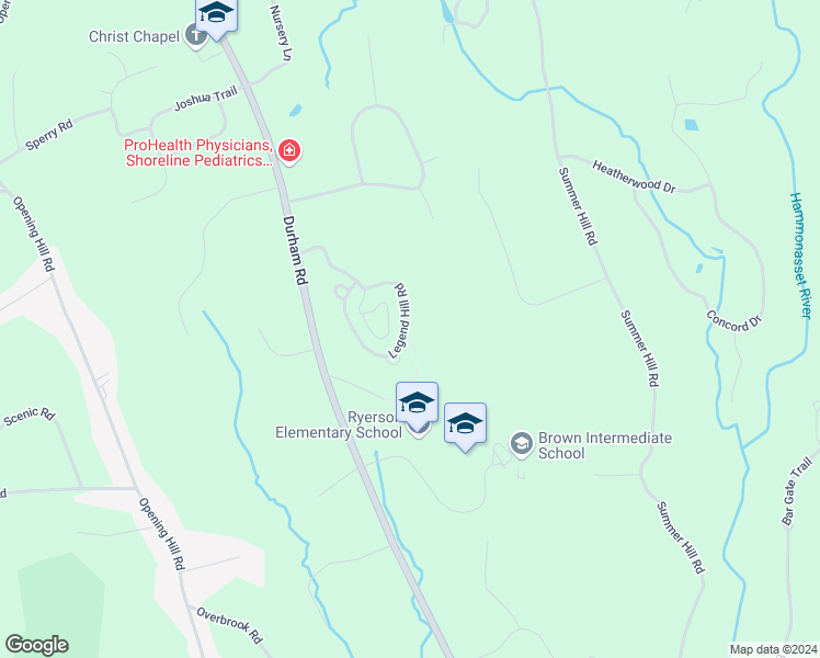 map of restaurants, bars, coffee shops, grocery stores, and more near 85 Legend Hill Road in Madison