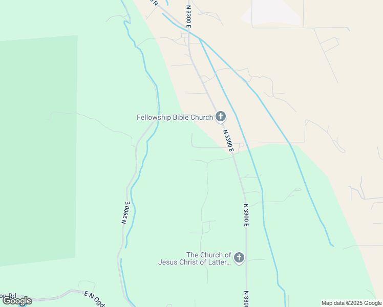 map of restaurants, bars, coffee shops, grocery stores, and more near 4691 North 3300 East in Liberty