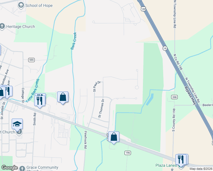 map of restaurants, bars, coffee shops, grocery stores, and more near 2103 Pinehurst Trail in Fremont