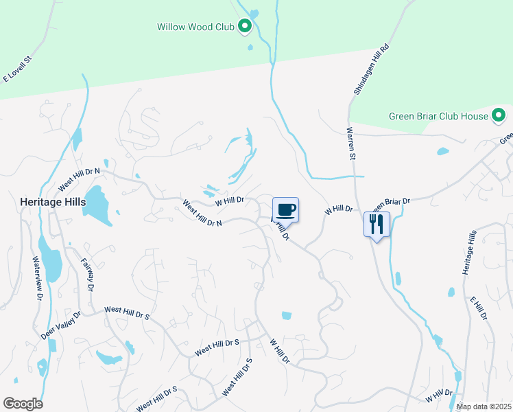 map of restaurants, bars, coffee shops, grocery stores, and more near 954 Heritage Hills in Westchester County