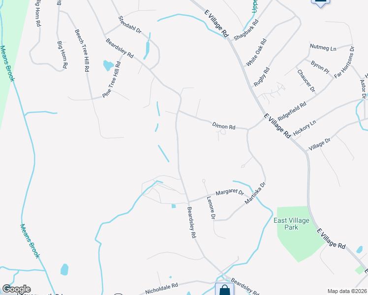 map of restaurants, bars, coffee shops, grocery stores, and more near 155 Beardsley Road in Shelton
