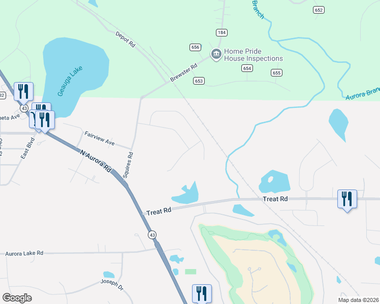 map of restaurants, bars, coffee shops, grocery stores, and more near 628-844 Fairview Avenue in Aurora