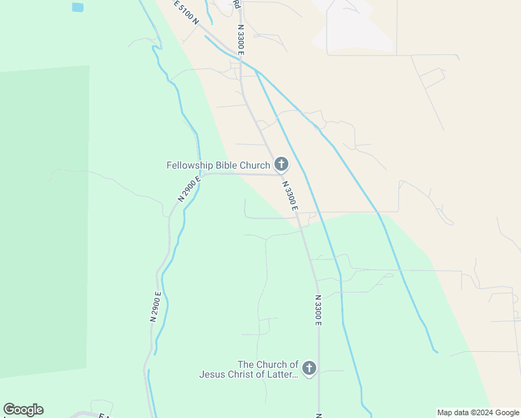 map of restaurants, bars, coffee shops, grocery stores, and more near 4691 North 3300 East in Liberty