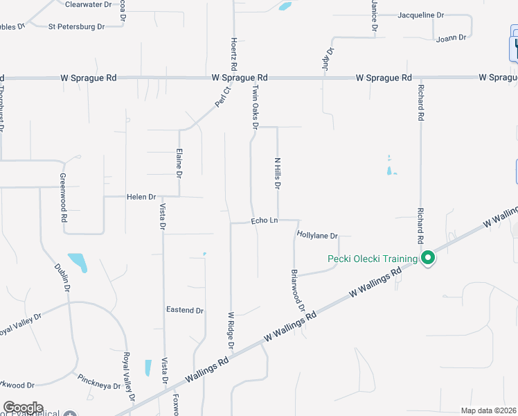 map of restaurants, bars, coffee shops, grocery stores, and more near 8115 Twin Oaks Drive in Broadview Heights