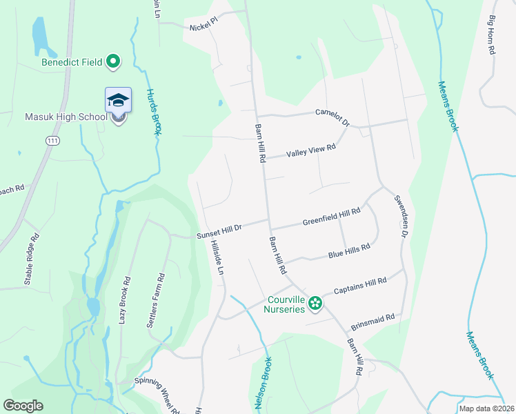 map of restaurants, bars, coffee shops, grocery stores, and more near 234 Barn Hill Road in Monroe