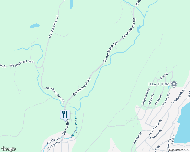 map of restaurants, bars, coffee shops, grocery stores, and more near 451 Sprout Brook Road in Philipstown