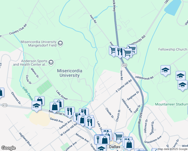 map of restaurants, bars, coffee shops, grocery stores, and more near 106 Midland Drive in Dallas