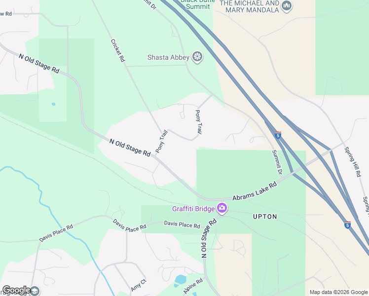 map of restaurants, bars, coffee shops, grocery stores, and more near 330 Pony Trail in Mount Shasta