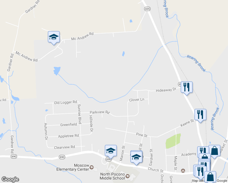 map of restaurants, bars, coffee shops, grocery stores, and more near in Moscow