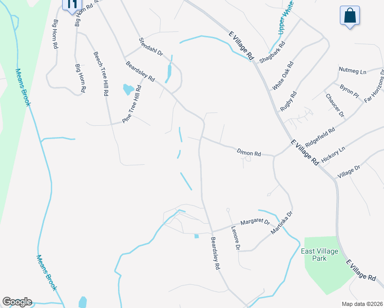 map of restaurants, bars, coffee shops, grocery stores, and more near 172 Beardsley Road in Shelton