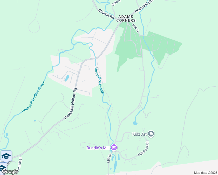 map of restaurants, bars, coffee shops, grocery stores, and more near 54 Lovers Lane in Putnam Valley