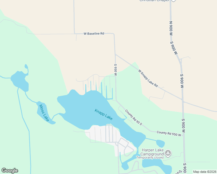 map of restaurants, bars, coffee shops, grocery stores, and more near 330 South 950 West in Kimmell