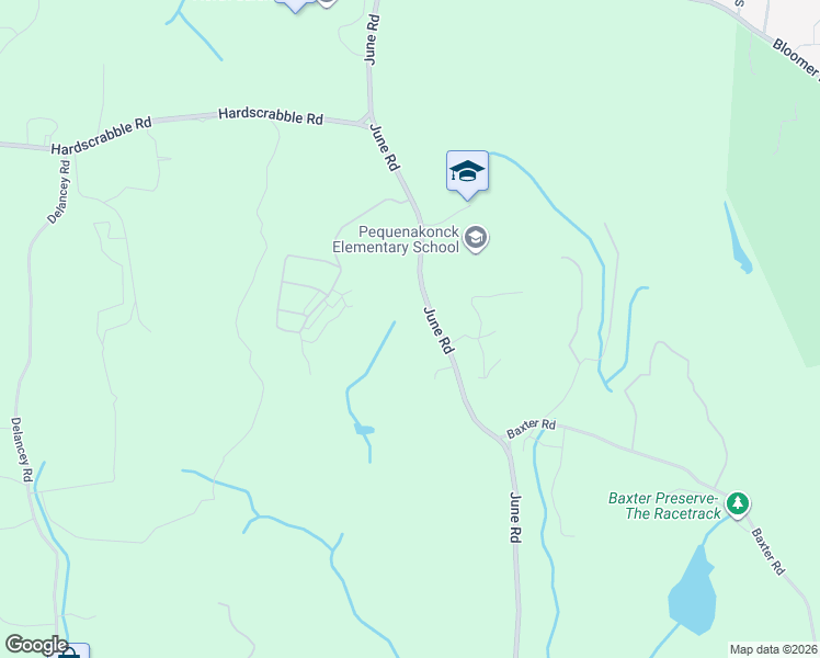 map of restaurants, bars, coffee shops, grocery stores, and more near 156 June Road in North Salem