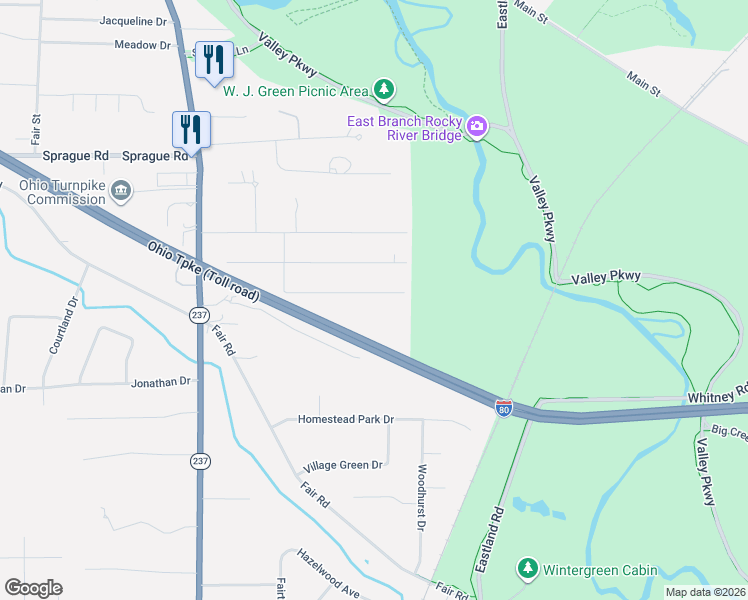 map of restaurants, bars, coffee shops, grocery stores, and more near 194 Maplelawn Drive in Berea