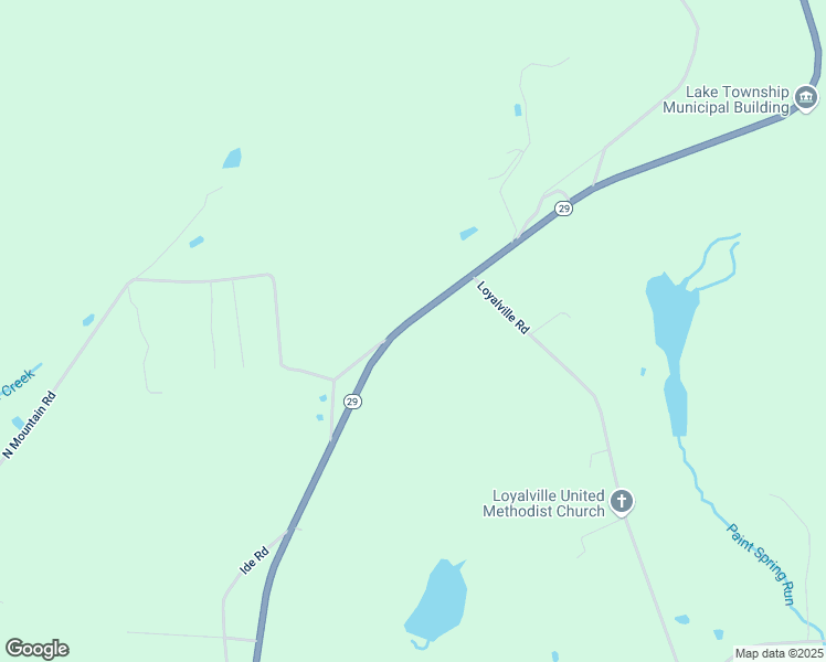 map of restaurants, bars, coffee shops, grocery stores, and more near 672 Pennsylvania 29 in Harveys Lake