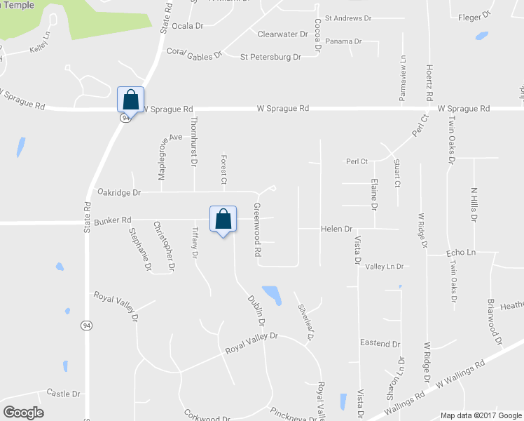 map of restaurants, bars, coffee shops, grocery stores, and more near 4160 Bunker Court in North Royalton