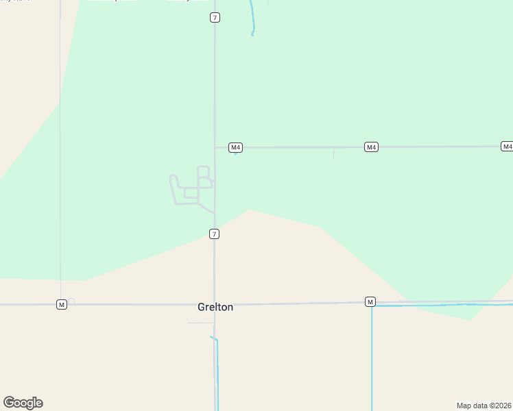 map of restaurants, bars, coffee shops, grocery stores, and more near 6981 County Road M4 in Grelton
