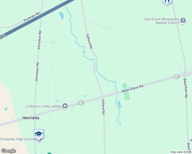 map of restaurants, bars, coffee shops, grocery stores, and more near 9839 Gifford Road in Amherst