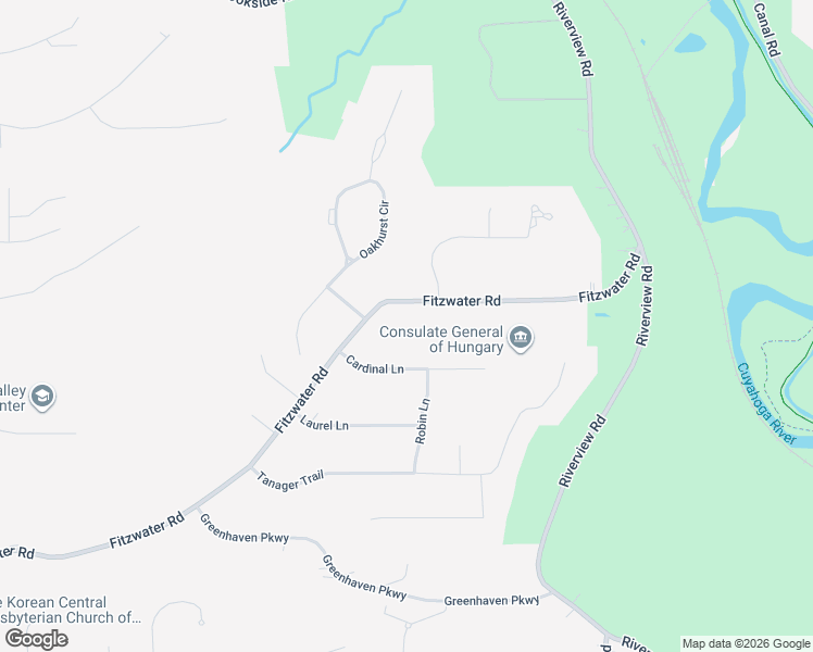map of restaurants, bars, coffee shops, grocery stores, and more near 10708 Fitzwater Road in Brecksville