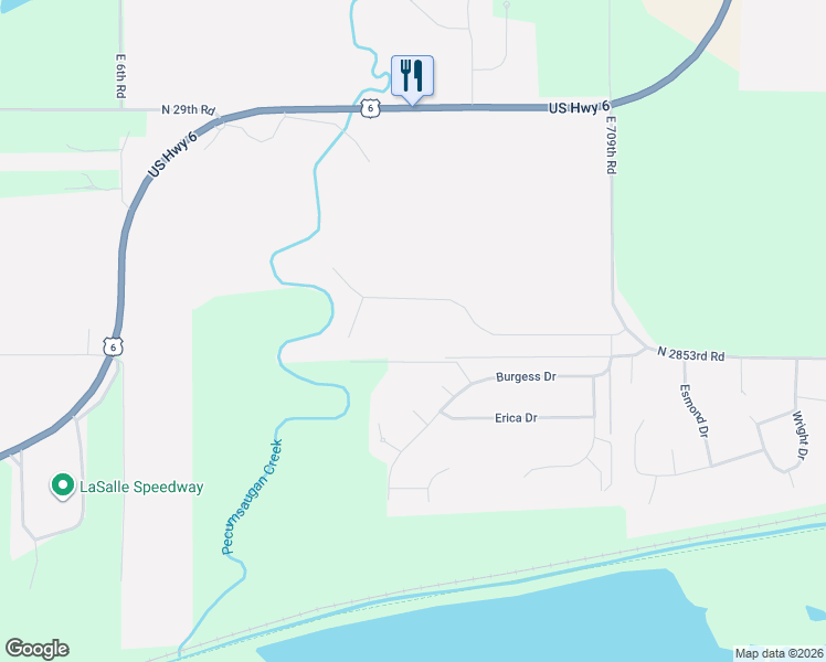 map of restaurants, bars, coffee shops, grocery stores, and more near 56-80 Oak Ridge Drive in LaSalle
