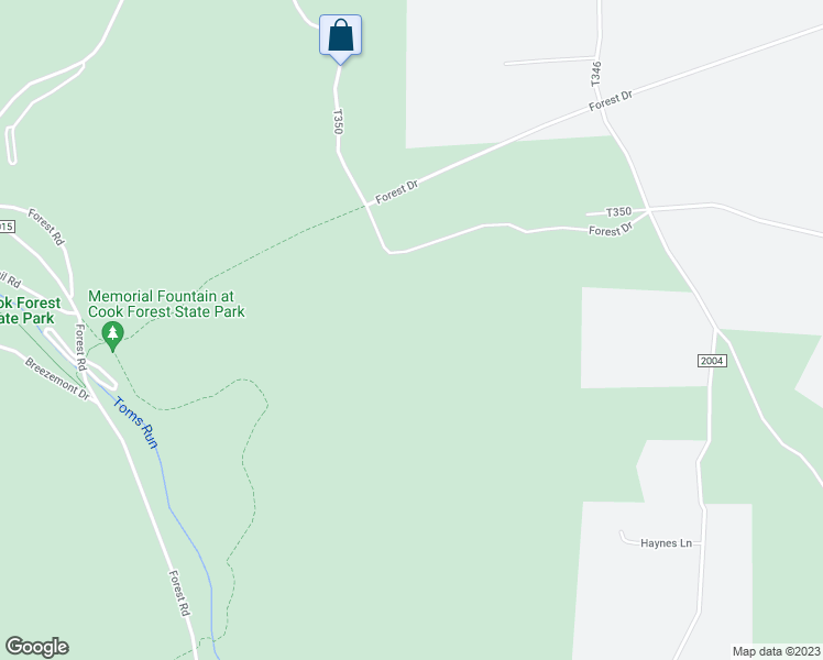 map of restaurants, bars, coffee shops, grocery stores, and more near in Cooksburg