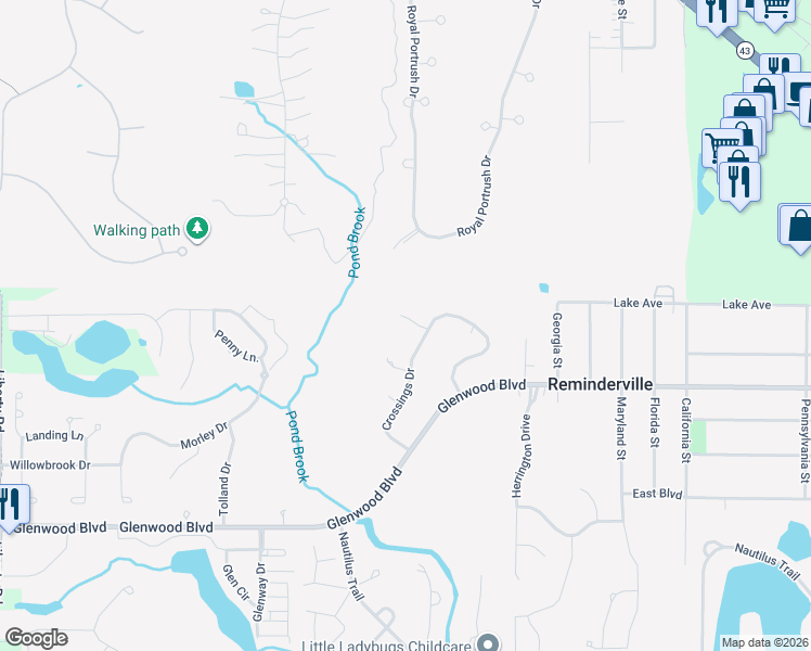 map of restaurants, bars, coffee shops, grocery stores, and more near 3442 Mallard Court in Aurora