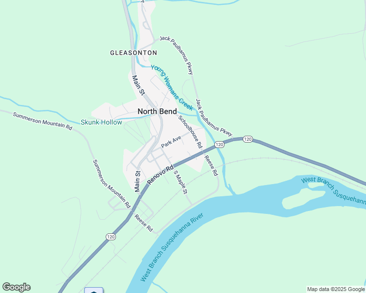 map of restaurants, bars, coffee shops, grocery stores, and more near 86 Park Avenue in North Bend