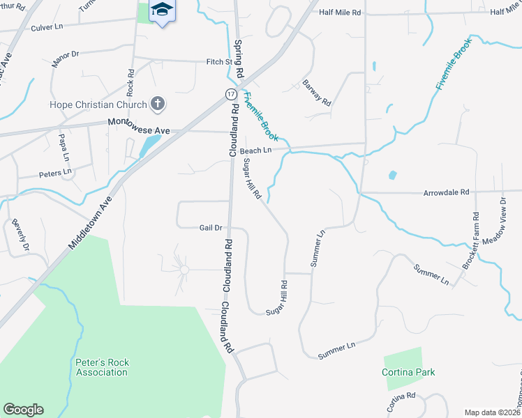 map of restaurants, bars, coffee shops, grocery stores, and more near 28 Sugar Hill Road in North Haven