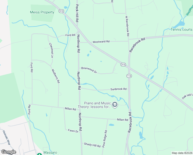 map of restaurants, bars, coffee shops, grocery stores, and more near 18 Brierwood Drive in Woodbridge