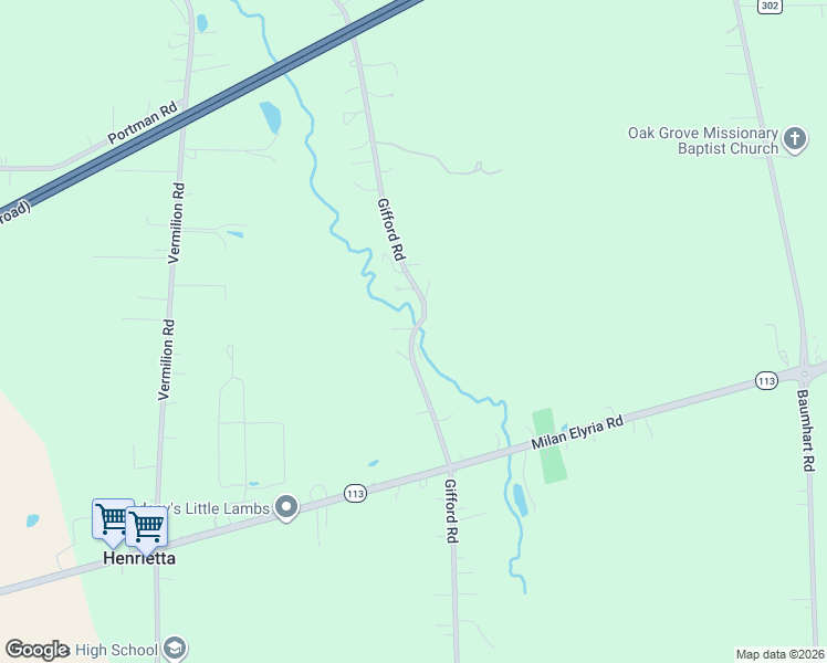 map of restaurants, bars, coffee shops, grocery stores, and more near 9839 Gifford Road in Amherst