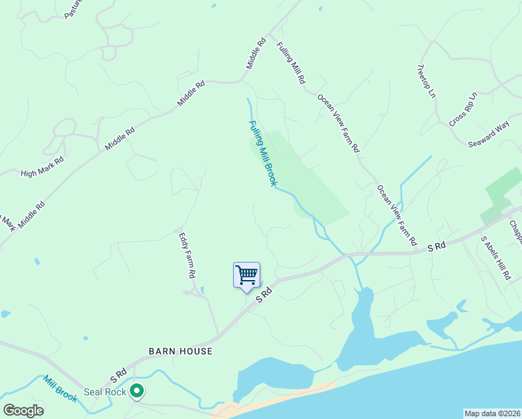 map of restaurants, bars, coffee shops, grocery stores, and more near 18 Allen Farm Road in Chilmark