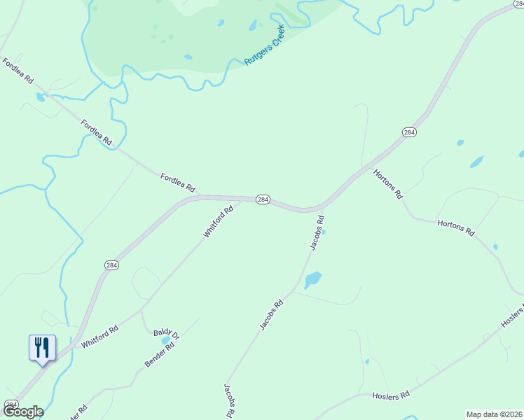 map of restaurants, bars, coffee shops, grocery stores, and more near 1074 New York 284 in Westtown