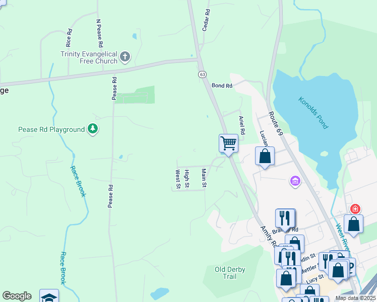 map of restaurants, bars, coffee shops, grocery stores, and more near 330 Amity Road in Woodbridge