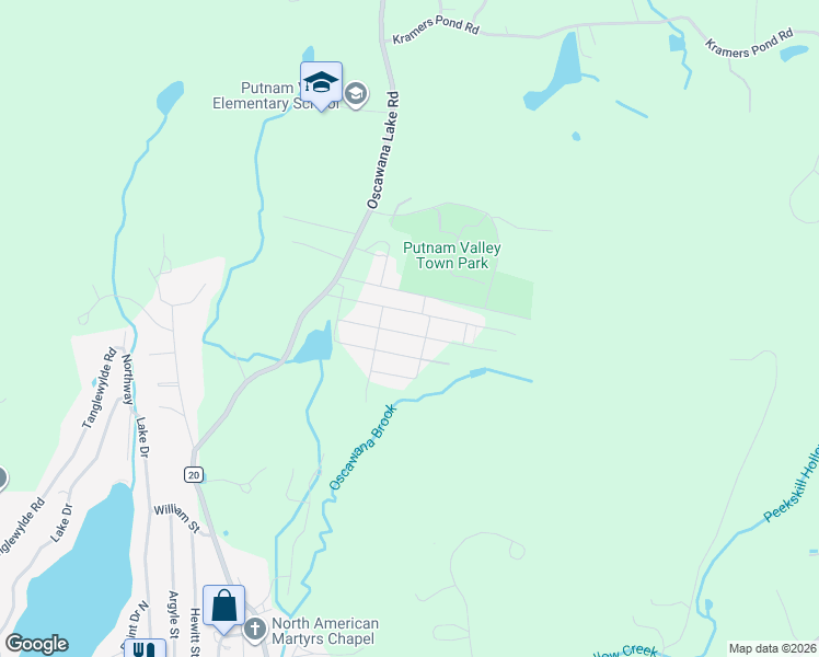 map of restaurants, bars, coffee shops, grocery stores, and more near 41 Floradan Road in Putnam Valley