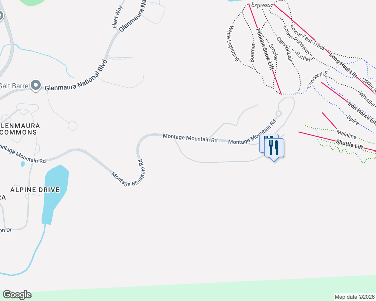 map of restaurants, bars, coffee shops, grocery stores, and more near 365 Montage Mountain Road in Scranton