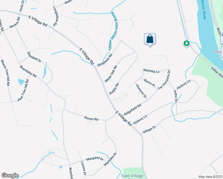 map of restaurants, bars, coffee shops, grocery stores, and more near 12 Rugby Road in Shelton