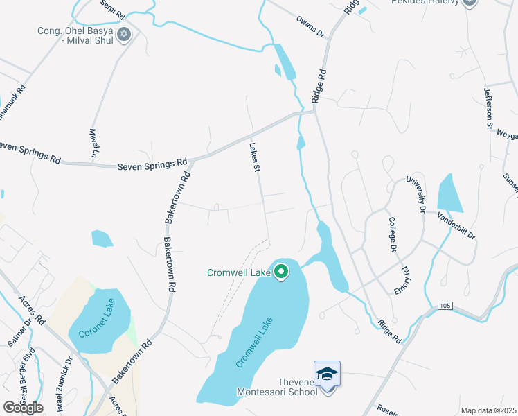 map of restaurants, bars, coffee shops, grocery stores, and more near 44 Lake Street in Woodbury