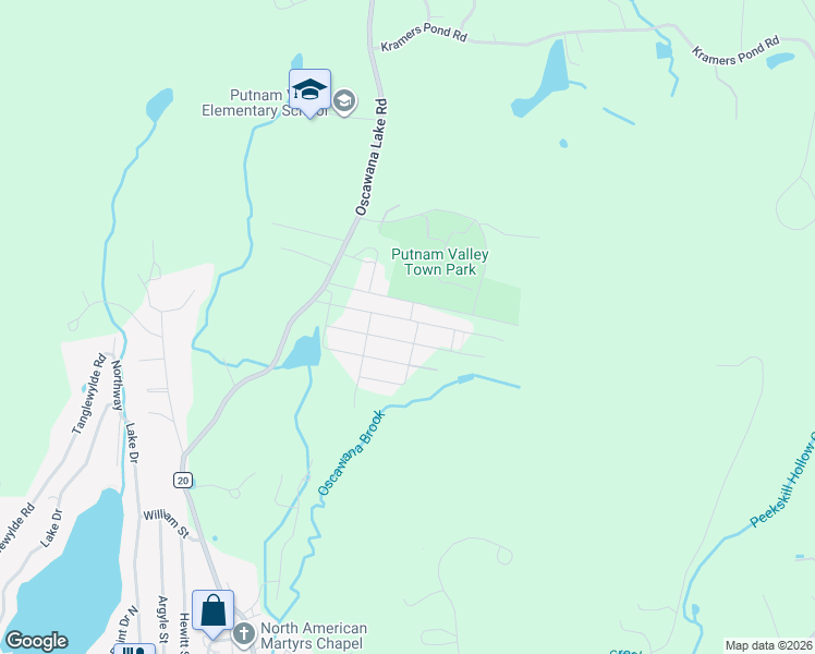 map of restaurants, bars, coffee shops, grocery stores, and more near 41 Floradan Rd in Putnam Valley