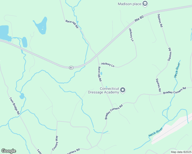 map of restaurants, bars, coffee shops, grocery stores, and more near 63 Race Hill Road in Madison