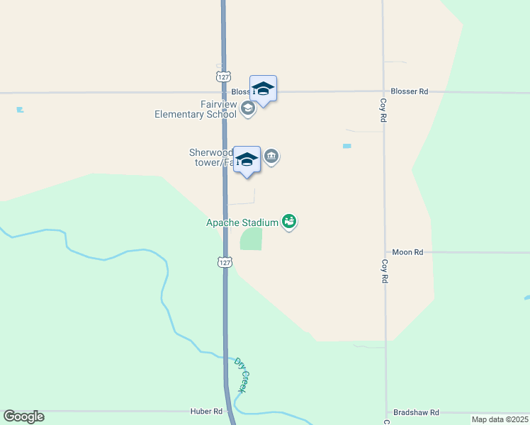 map of restaurants, bars, coffee shops, grocery stores, and more near 6289 U.S. 127 in Sherwood