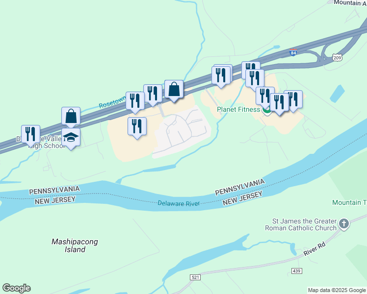 map of restaurants, bars, coffee shops, grocery stores, and more near 4019 Milford Landing Drive in Milford